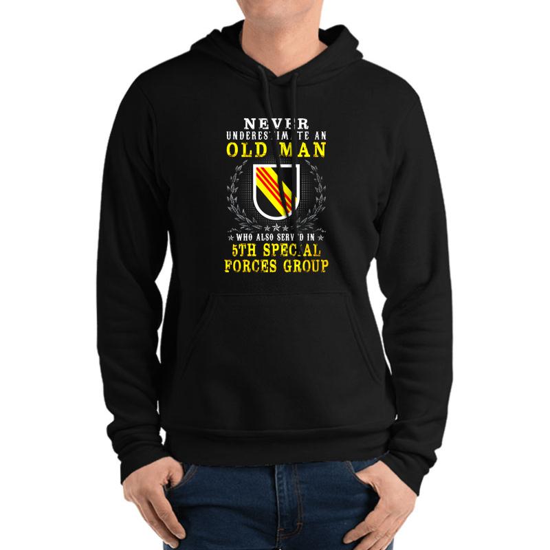 5Th Special Forces Group United States  Unisex Hooded Sweatshirt Men Black