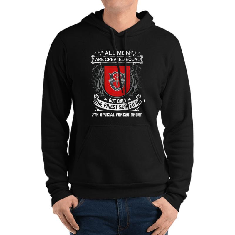 7Th Special Forces Group United States  Unisex Hooded Sweatshirt Men Black