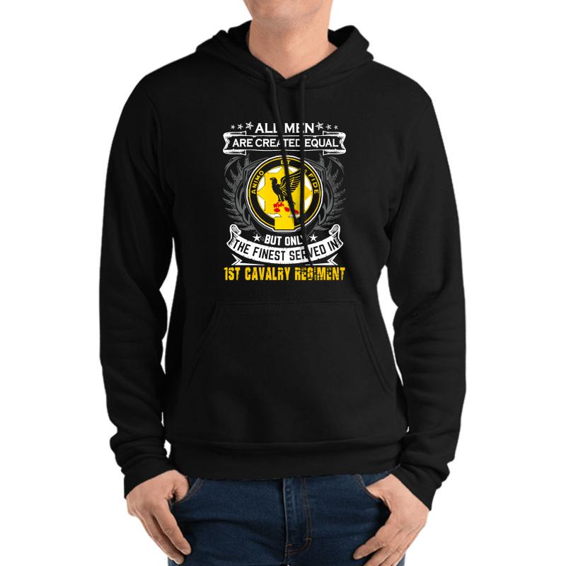 1St Cavalry Regiment United States  Unisex Hooded Sweatshirt Men Black