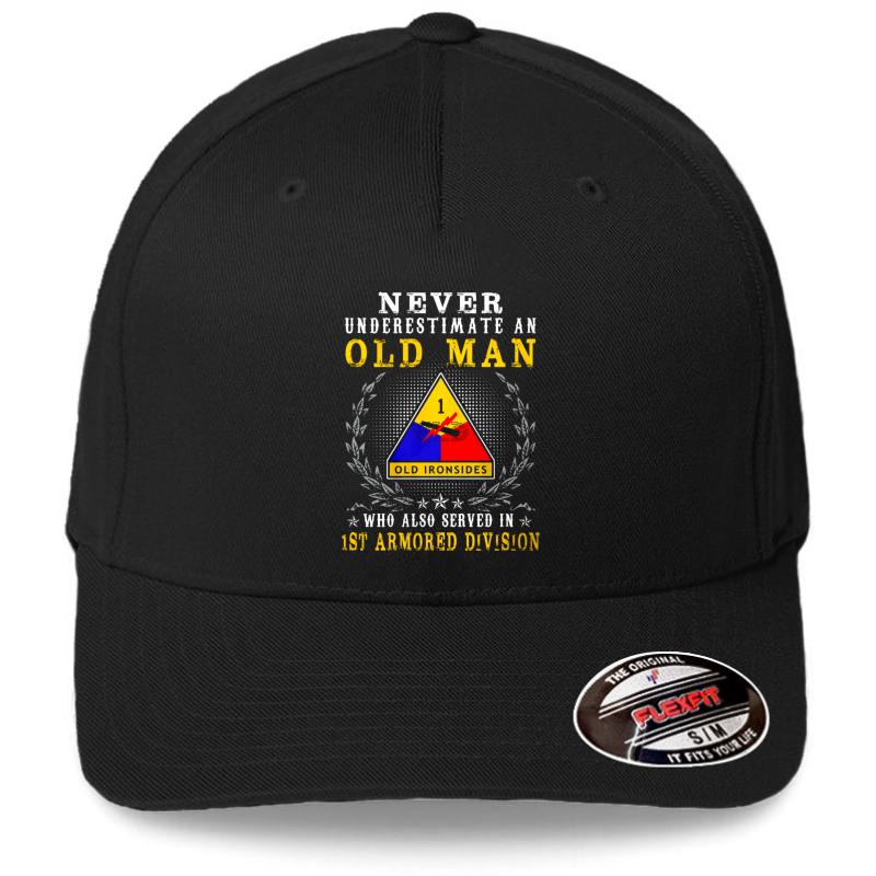 1St Armored Division United States  Flexfit Baseball Cap  Black