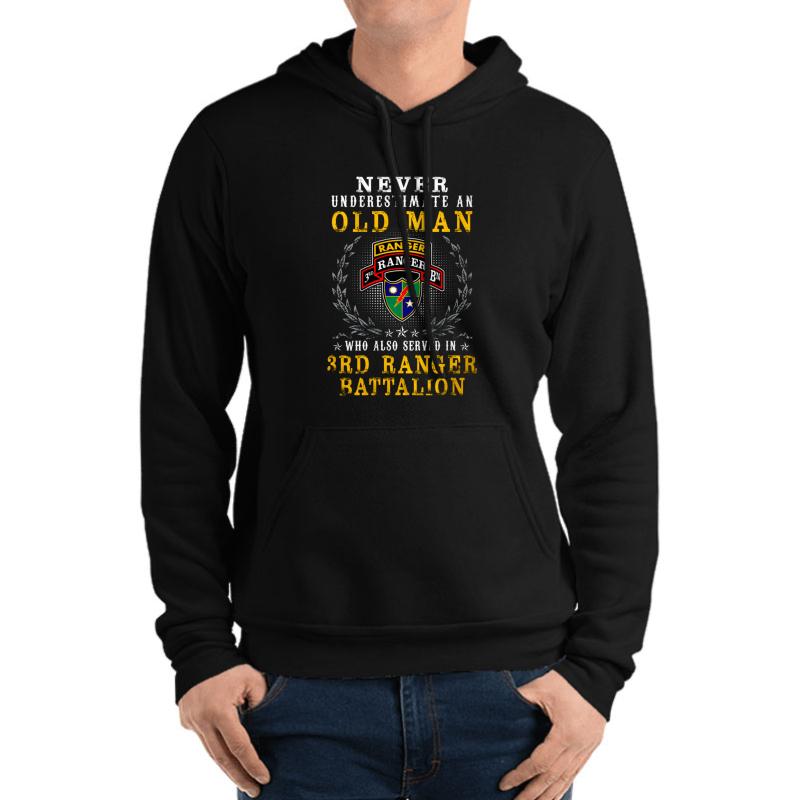 3Rd Ranger Battalion United States  Unisex Hooded Sweatshirt Men Black