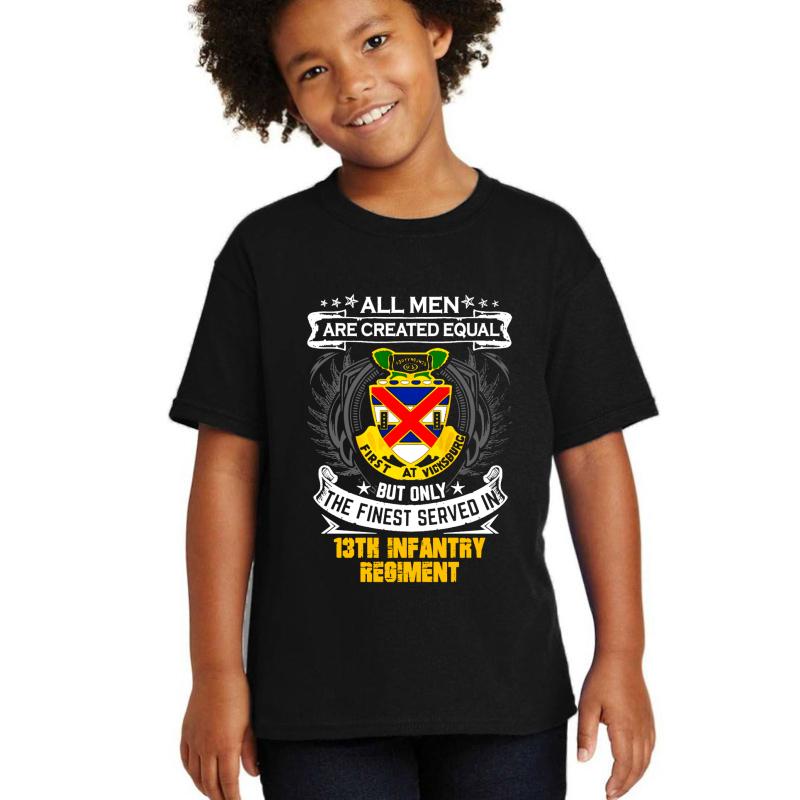 13Th Infantry Regiment United States  Youth T-Shirt Boy Black