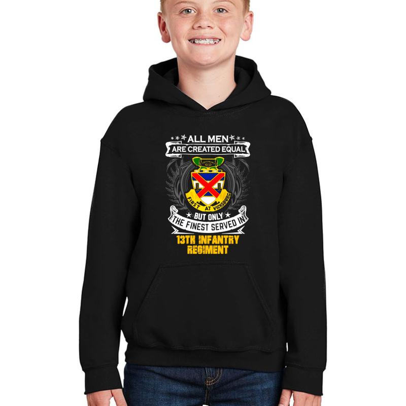 13Th Infantry Regiment United States  Youth Hooded Sweatshirt Boy Black