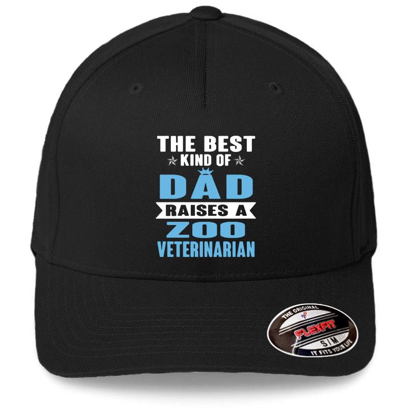 Zoo Veterinarian Flexfit Baseball Cap  Black