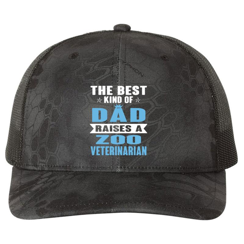 Zoo Veterinarian Richardson Premium Trucker Snapback Cap  Kryptek Typhon Black