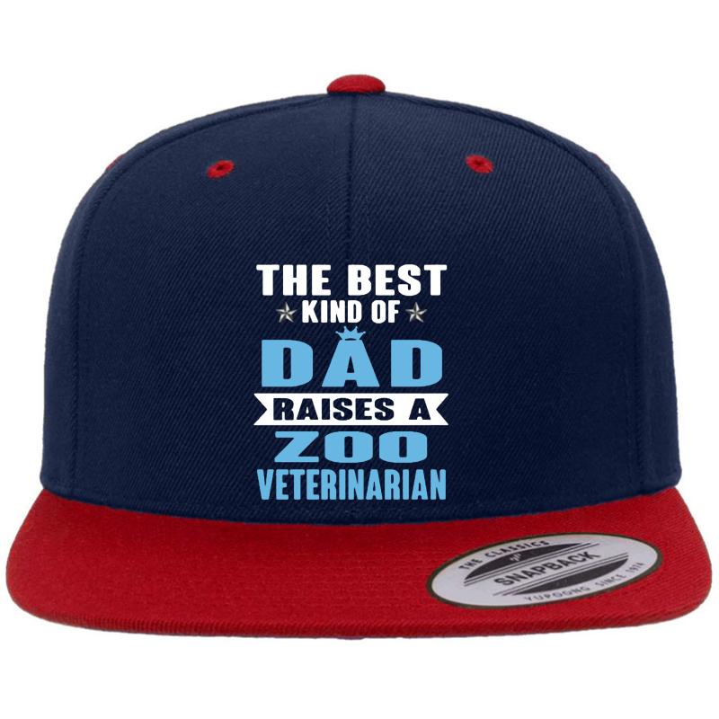 Zoo Veterinarian Premium Flat Bill Snapback Cap  Navy