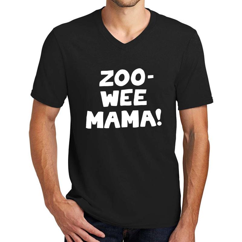 Zoo Wee Mama Diary Of A Wimpy Kid T Shir Unisex V-Neck T-Shirt Men Black