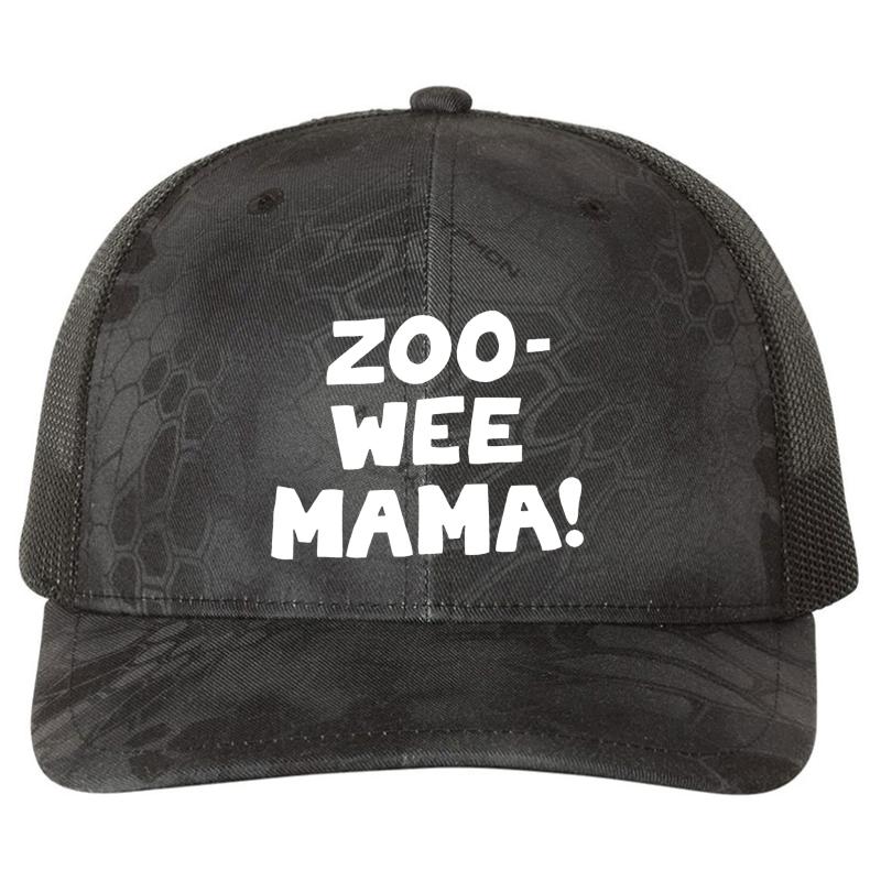 Zoo Wee Mama Diary Of A Wimpy Kid T Shir Richardson Premium Trucker Snapback Cap  Kryptek Typhon Black