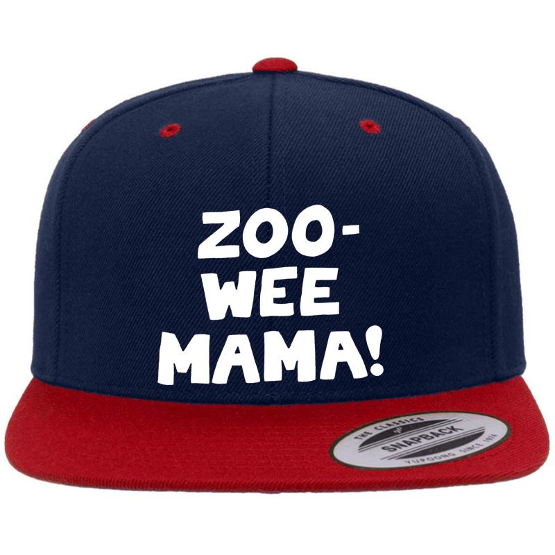 Zoo Wee Mama Diary Of A Wimpy Kid T Shir Premium Flat Bill Snapback Cap  Navy