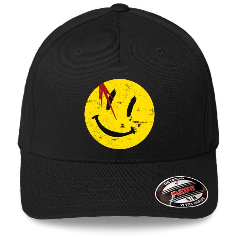 Watchmen Symbol Vintage Flexfit Baseball Cap  Black