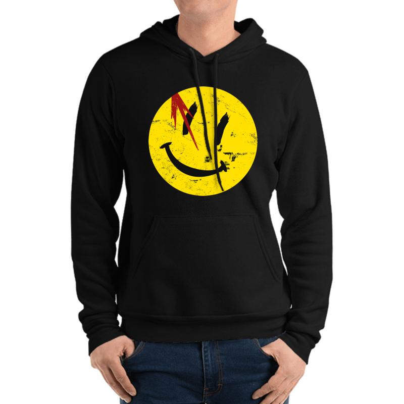 Watchmen Symbol Vintage Unisex Hooded Sweatshirt Men Black