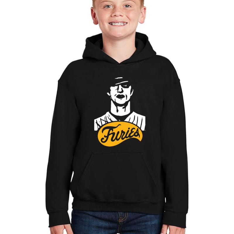 The Warriors Baseball Furies Youth Hooded Sweatshirt Boy Black