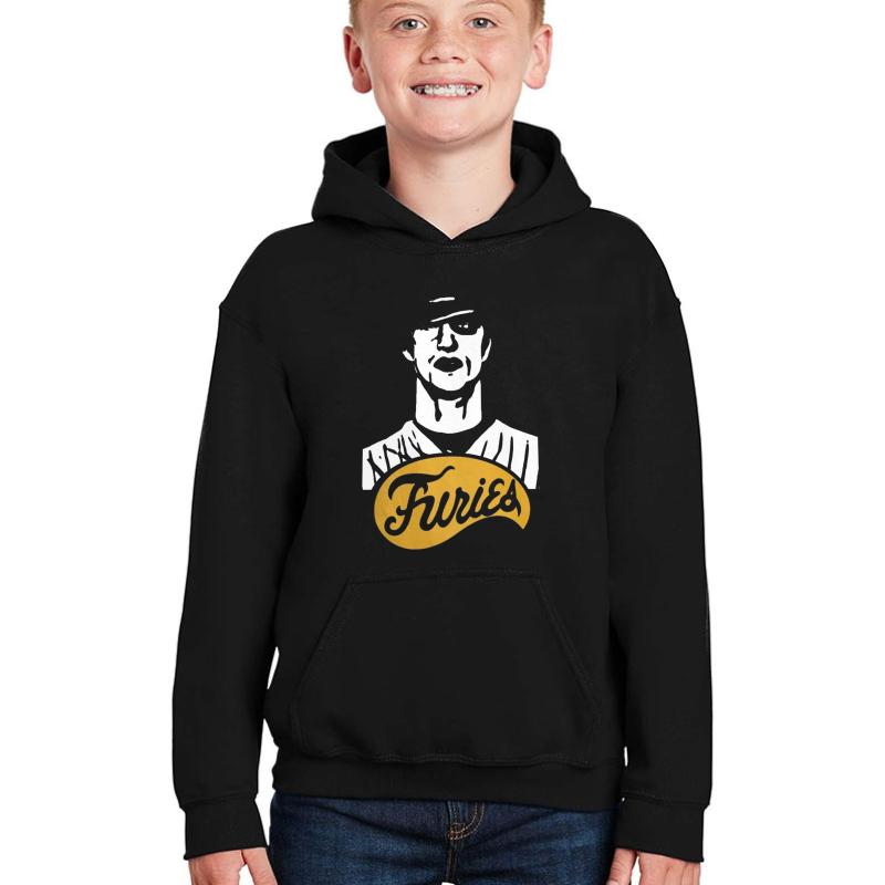 The Warriors Baseball Furies s Youth Hooded Sweatshirt Boy Black