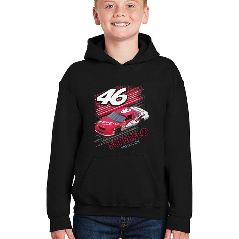 #46 Superflo Days Of Thunder Youth Hooded Sweatshirt Boy Black