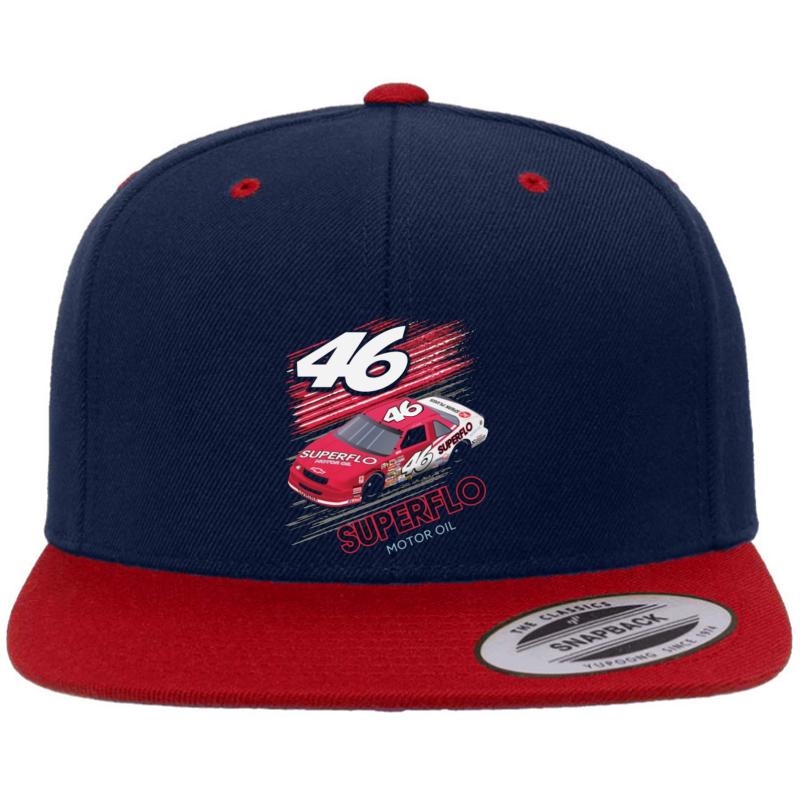 #46 Superflo Days Of Thunder Premium Flat Bill Snapback Cap  Navy