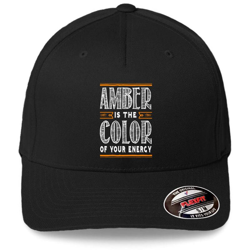 3 15 Amber Is The Color Of Your Energy Flexfit Baseball Cap  Black