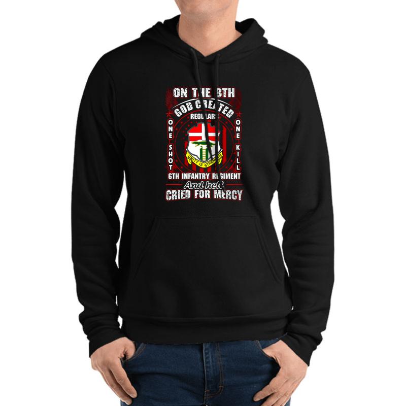 6Th Infantry Regiment United States  Unisex Hooded Sweatshirt Men Black