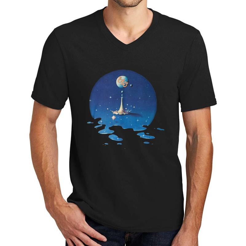 Time Electric Light Orchestra 89 Unisex V-Neck T-Shirt Men Black