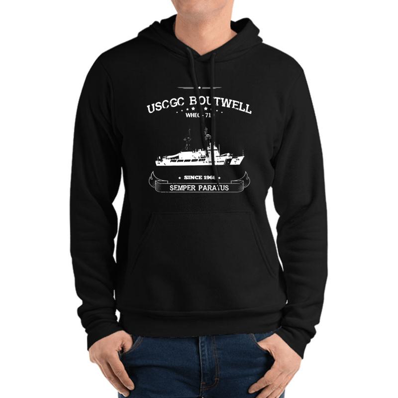 Uscgc Boutwell Whec-719 Unisex Hooded Sweatshirt Men Black