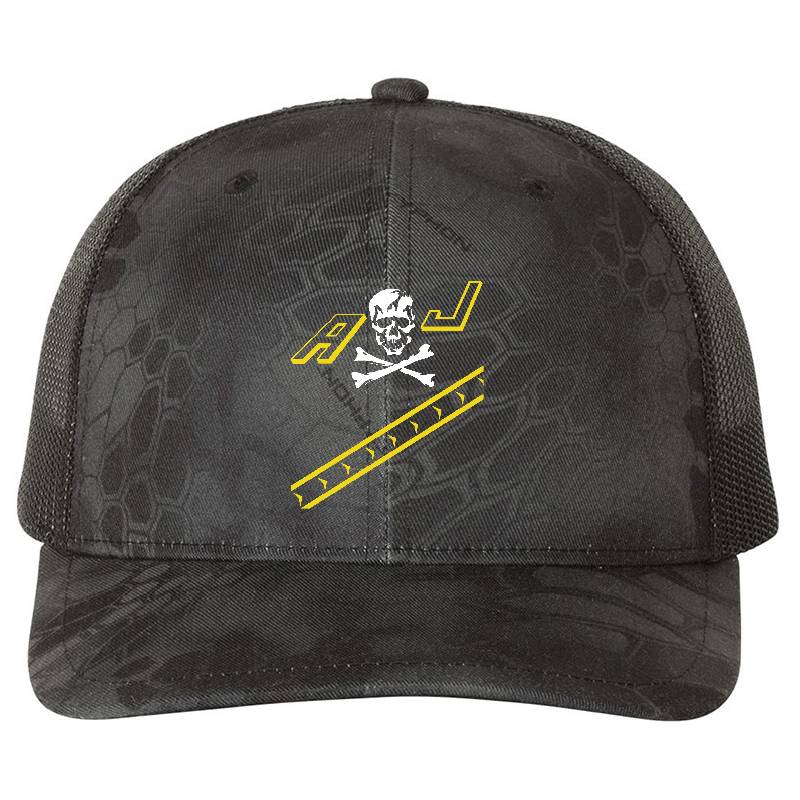 Jolly Rogers F-14 Tomcat Tailflash Naval Richardson Premium Trucker Snapback Cap
