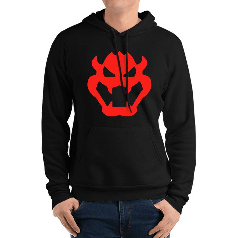 Super Mario Bowser Icon Youth Hooded Sweatshirts