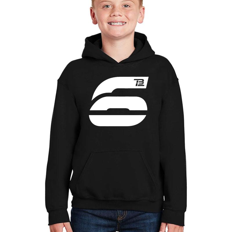 Tom Brady 6 Tb12 Logo Youth Hooded Sweatshirt Boy Black