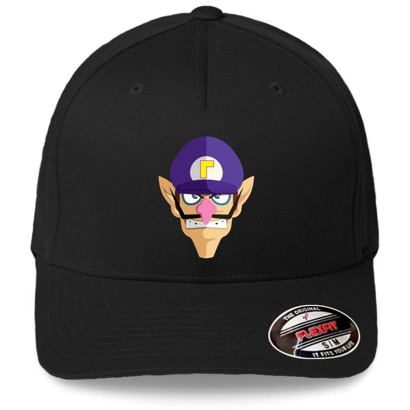 Waluigi Flexfit Baseball Cap  Black