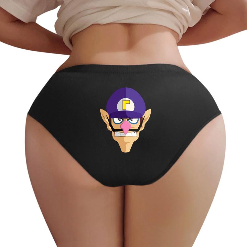 Waluigi Women Underwear Panties Women Black