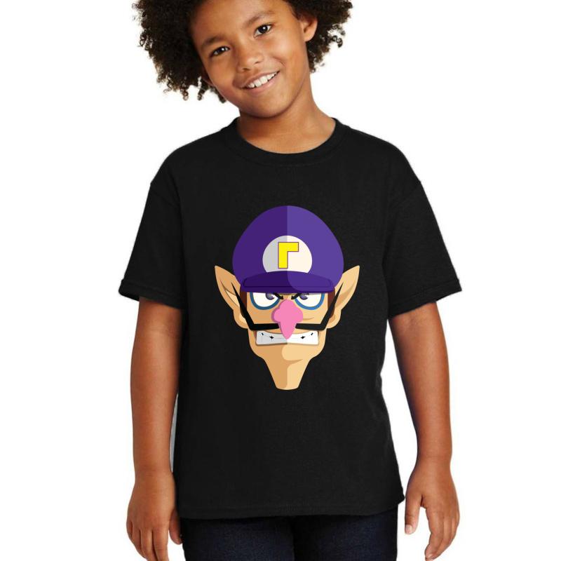 Waluigi Youth T-Shirt Boy Black