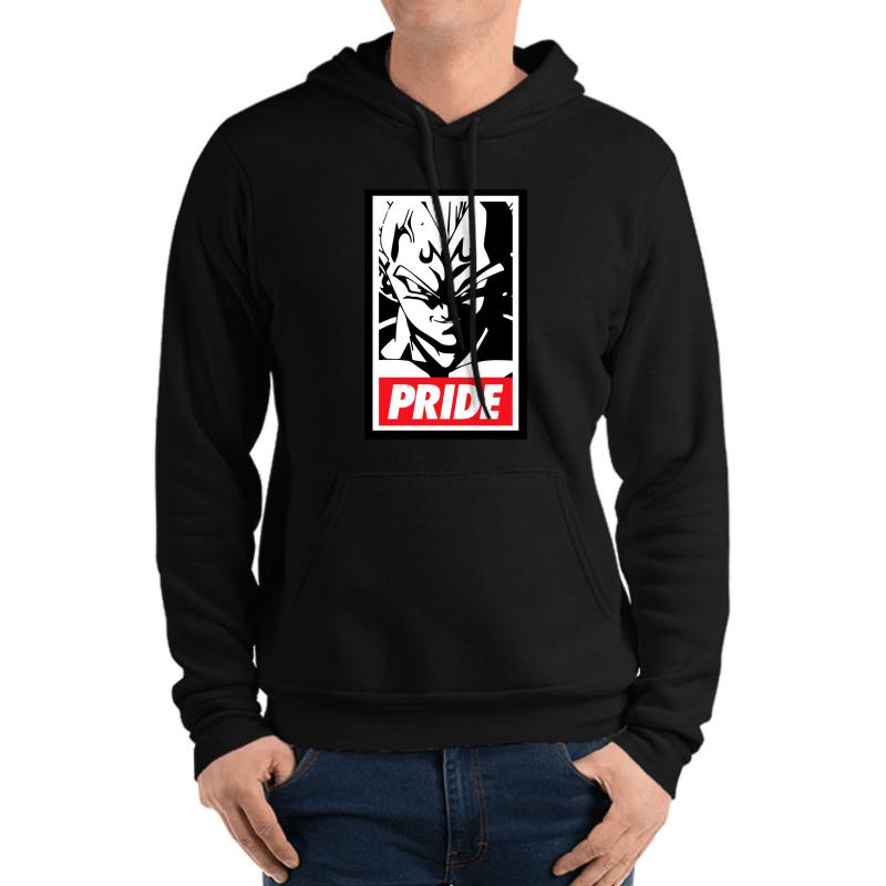 Vegeta Unisex Hooded Sweatshirt Men Black