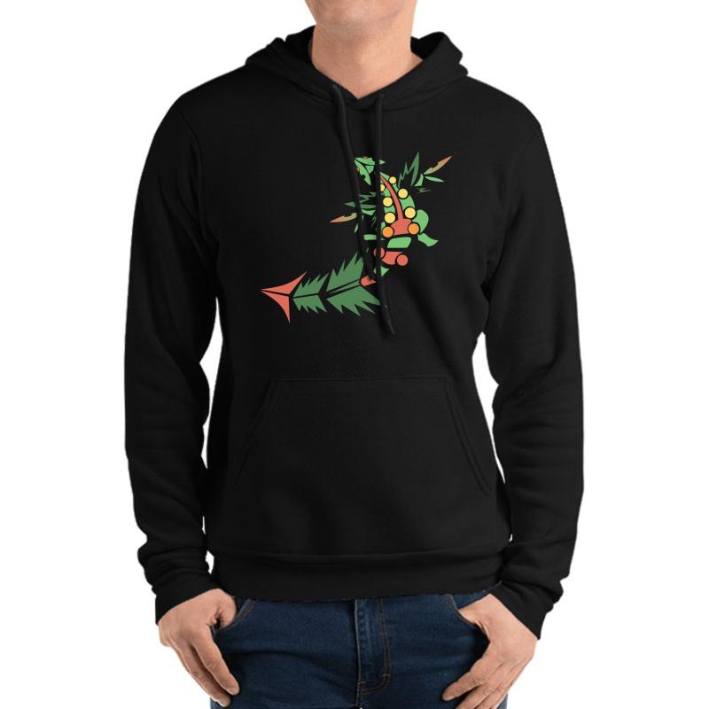 Tribal Mega Sceptile Unisex Hooded Sweatshirt Men Black