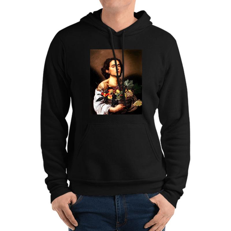 Timothee Chalamet Painting Meme Unisex Hooded Sweatshirt Men Black