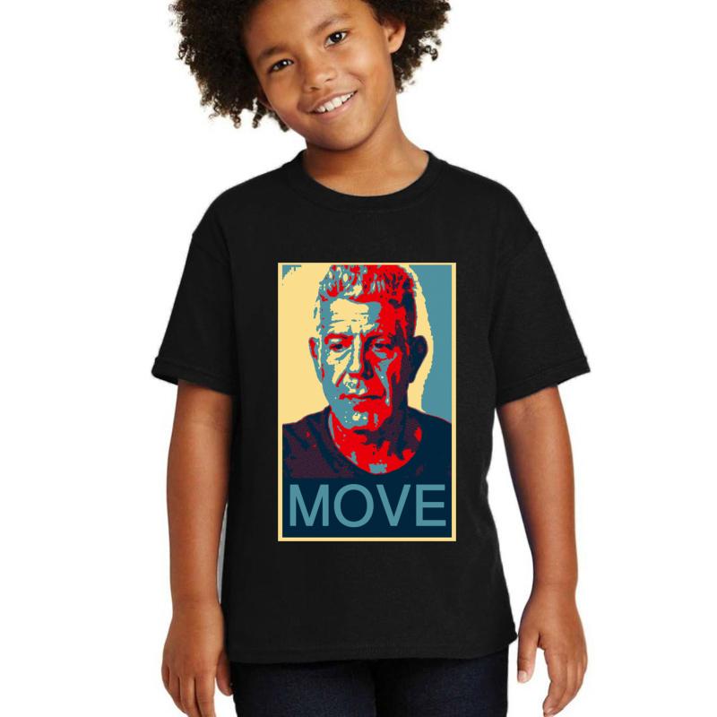 Anthony Bourdain Famous Chef Quote Youth T-Shirt Boy Black