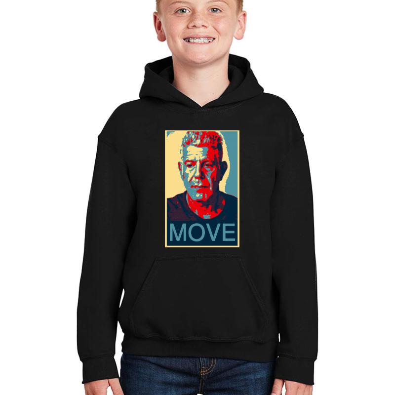 Anthony Bourdain Famous Chef Quote Youth Hooded Sweatshirt Boy Black