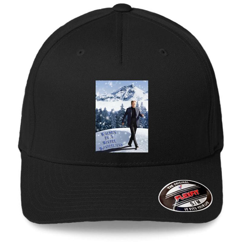 Walken In A Winter Wonderland Flexfit Baseball Cap  Black