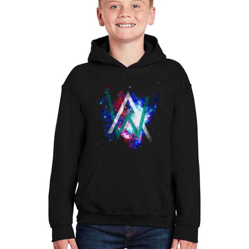 Alan Walker Tshirt Youth Hooded Sweatshirt Boy Black