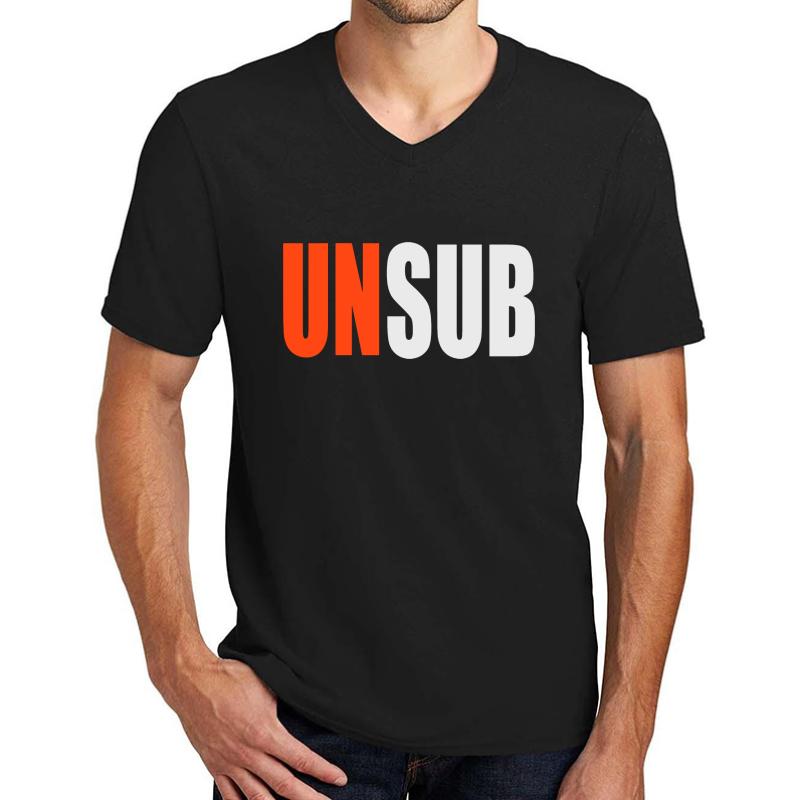 Unsub Criminal Minds Unisex V-Neck T-Shirt Men Black