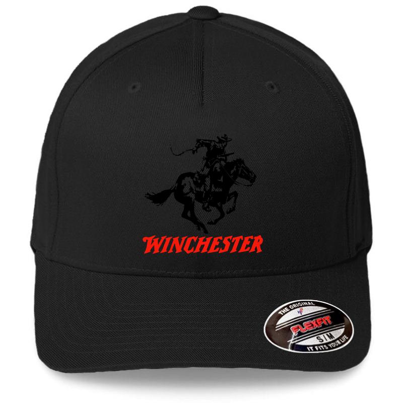 Winchester Logo Flexfit Baseball Cap  Black