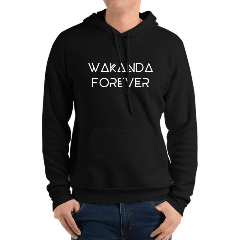 Wakanda Forever Unisex Hooded Sweatshirt Men Black