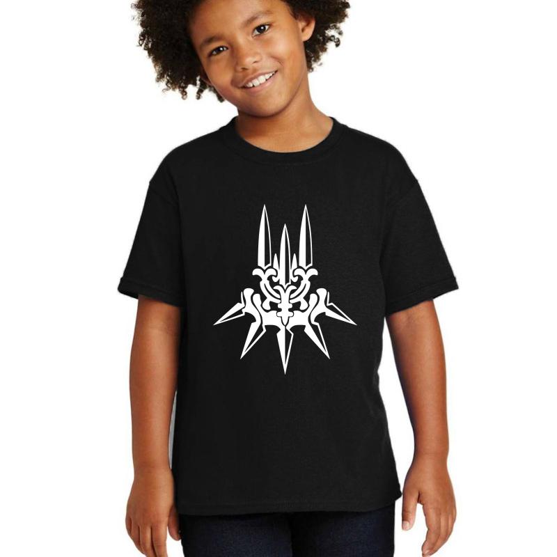 Yorha - White Insignia Youth T-Shirt Boy Black