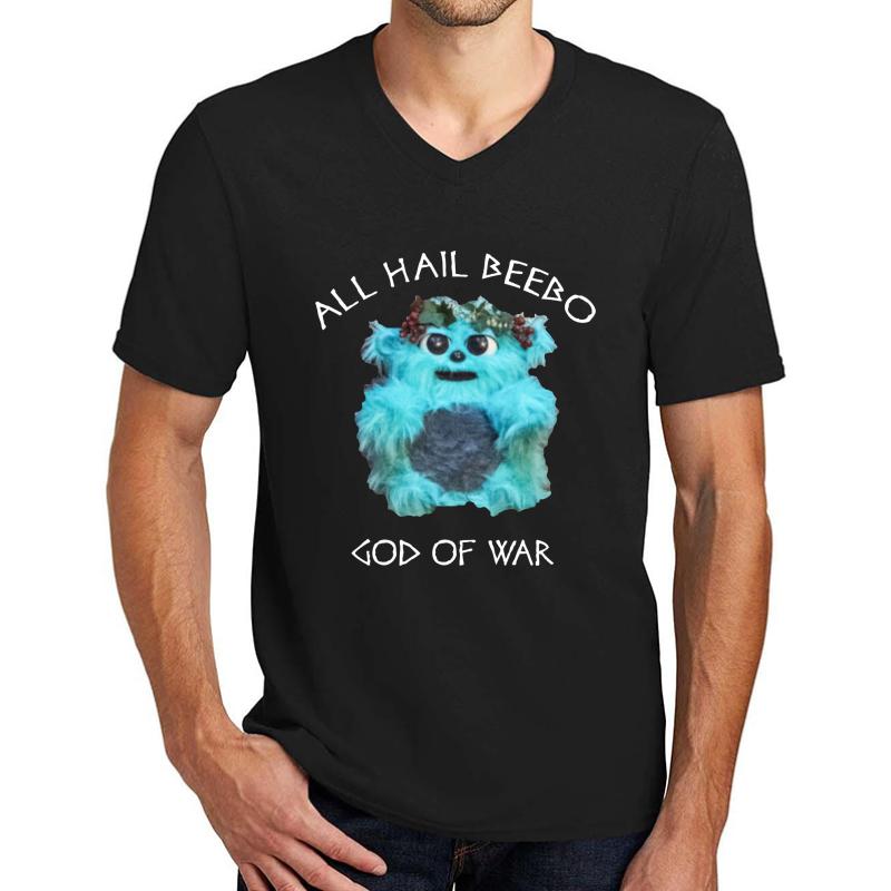 All Hail Beebo Unisex V-Neck T-Shirt Men Black