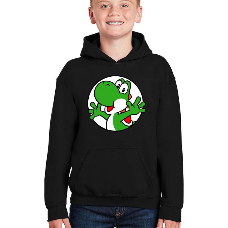 Yoshi Youth Hooded Sweatshirt Boy Black