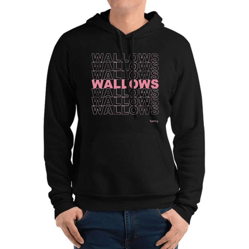 Wallows Spring Unisex Hooded Sweatshirt Men Black