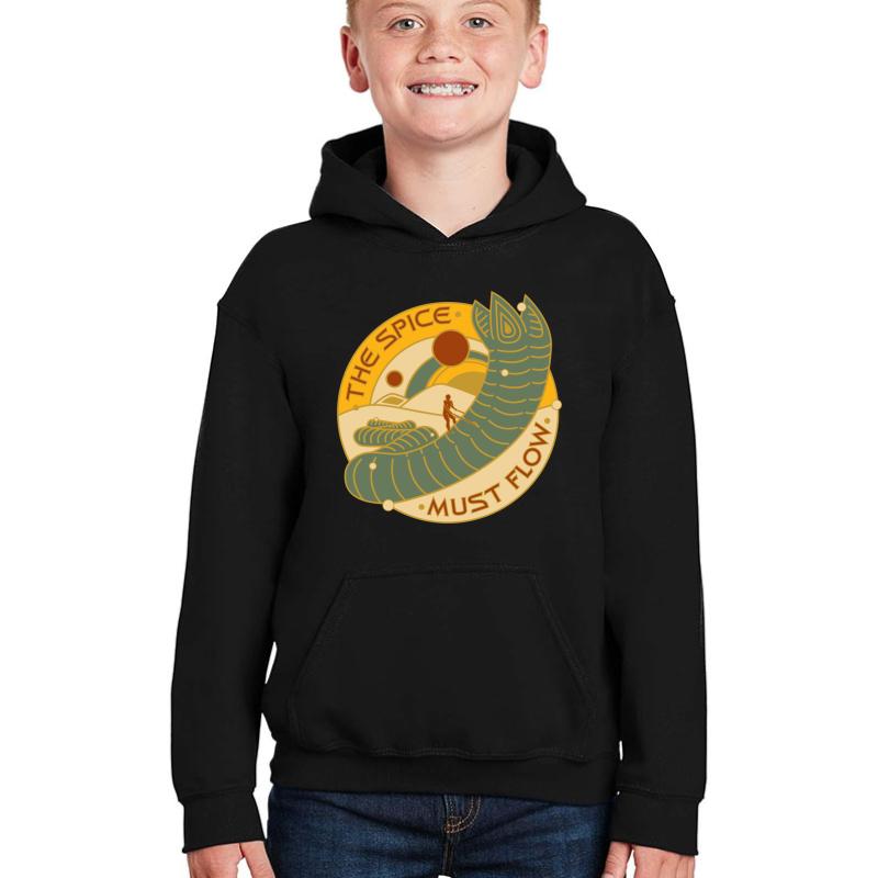 The Spice Must Flow Youth Hooded Sweatshirt Boy Black