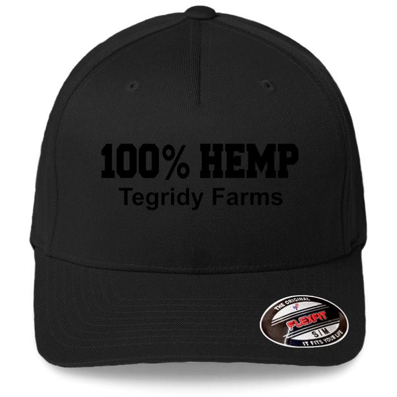 100% Hemp Tegridy Farms Shirt Flexfit Baseball Cap  Black