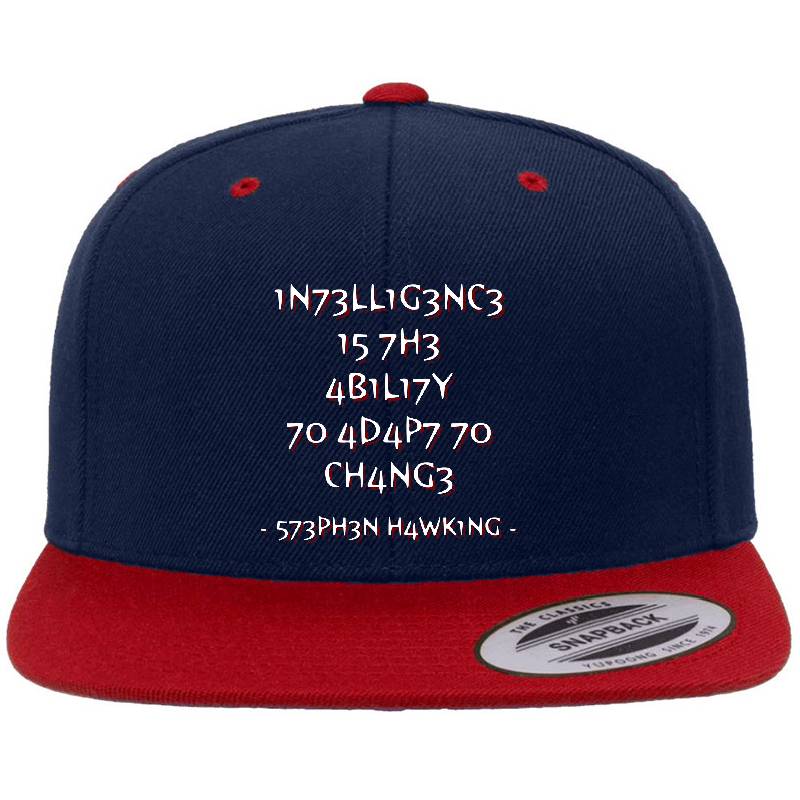Stephen Hawking Quote Richardson Premium Trucker Snapback Caps