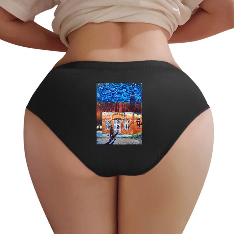 'The Thirsty Beaver Saloon' Women Underwear Panties Women Black