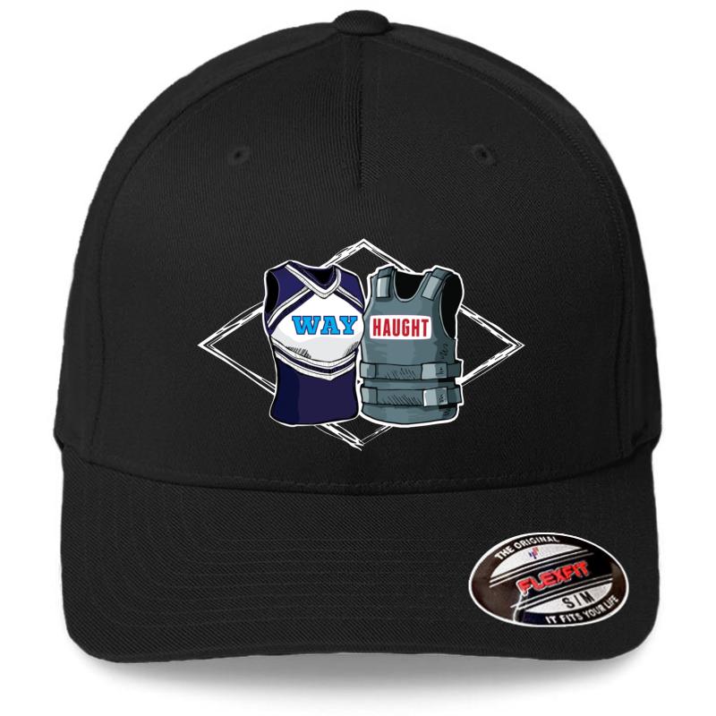 Wayhaught Uniforms - Dark Background Flexfit Baseball Cap  Black