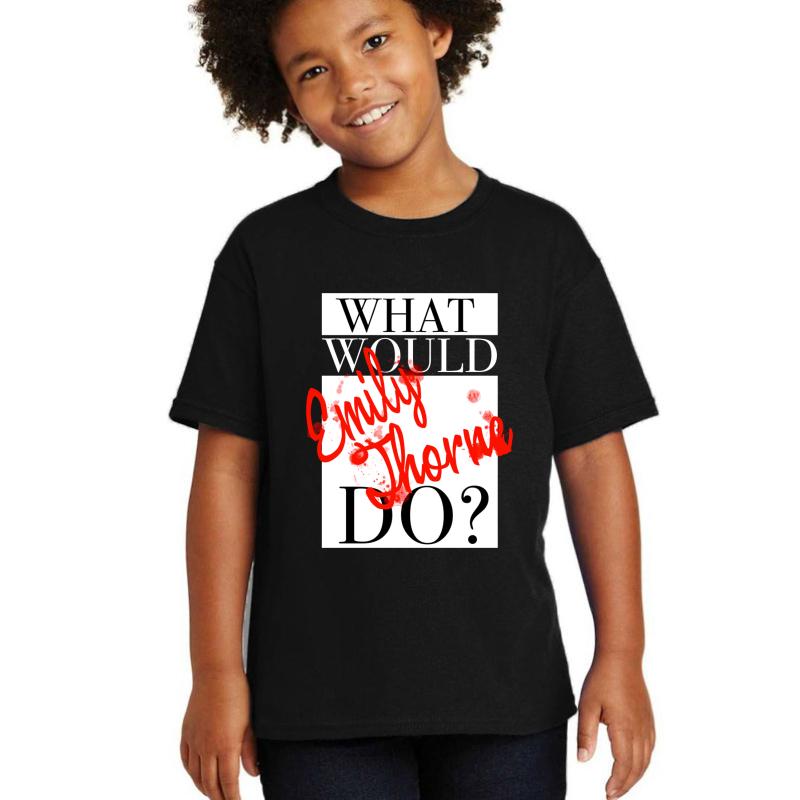 What Would Emily Thorne Do? Youth T-Shirt Boy Black