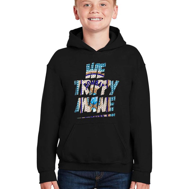 We Trippy Mane Youth Hooded Sweatshirt Boy Black